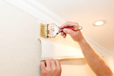 Pose de papier peint à Offin — revêtements muraux et toiles de verre